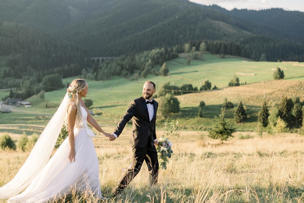 Svadobné fotenie pod Kráľovou hoľou